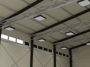 hangar for aircraft and large equipment Model 3D
