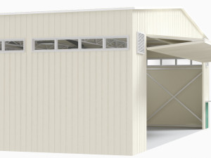 hangar for aircraft and large equipment Model 3D