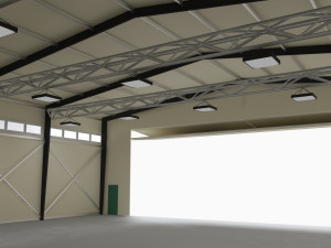 hangar for aircraft and large equipment Model 3D