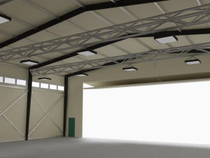 hangar para aeronaves e equipamentos de grande porte Modelo 3D