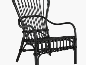 Storsele IKEA Stuhl Rattan Bambus schwarz 3D Modell