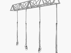 trx gym sport equipment 3D 모델