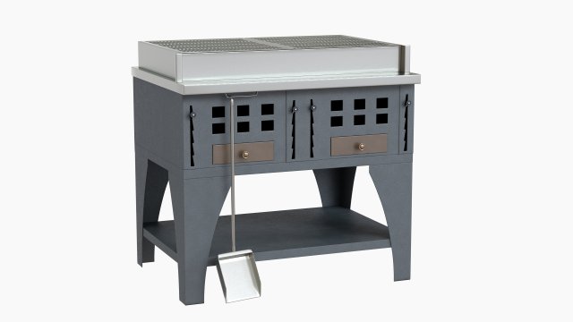 peva italy grill kitchenware stainless Modèle 3D .c4d .max .obj .3ds .fbx .stl .blend 