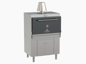 hosper hmb ab 110 mibrasa charcoal oven with cupboard below 3D Model