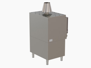 hosper hmb ab 110 mibrasa charcoal oven with cupboard below Model 3D