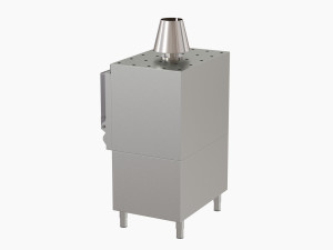 hosper hmb ab 110 mibrasa charcoal oven with cupboard below Model 3D