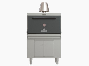 hosper hmb ab 110 mibrasa charcoal oven with cupboard below Model 3D