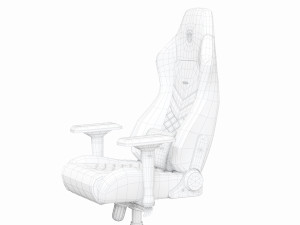 noblechairs hero gaming leather chair 3D 模型