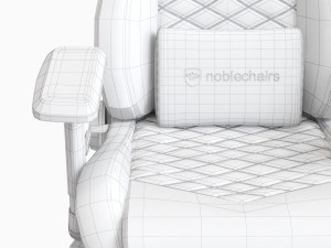 noblechairs hero gaming leather chair 3D 模型