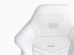 noblechairs hero gaming leather chair 3D 模型