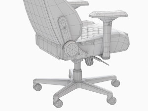 noblechairs hero gaming leather chair 3D 模型