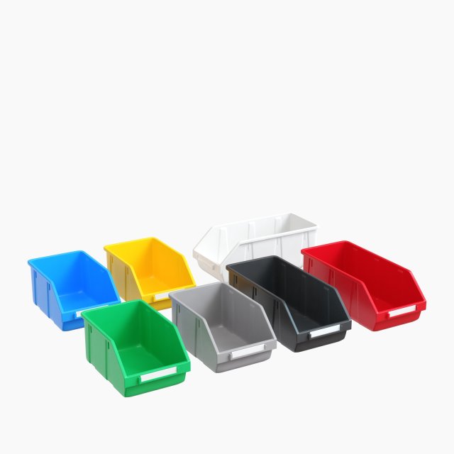 ikea plastic boxes for parts 3D Model .c4d .max .obj .3ds .fbx .stl .blend 