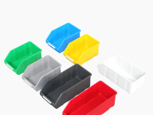 Scatole di plastica ikea per i componenti Modello 3D