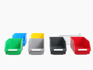 ikea plastic boxes for parts 3D Model
