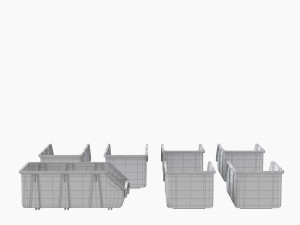 ikea plastic boxes for parts 3D Model
