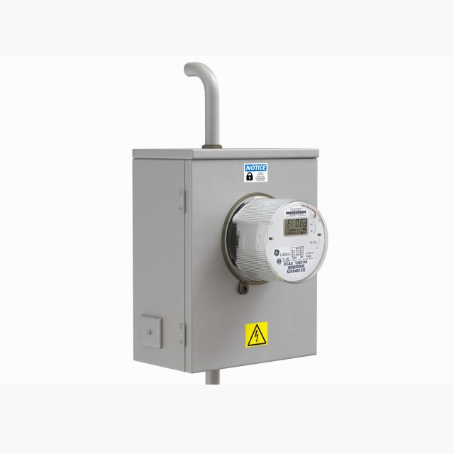 exterior electric meter for house 3D 模型 .c4d .max .obj .3ds .fbx .stl .blend 