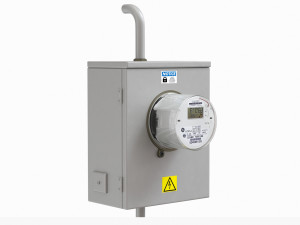 exterior electric meter for house 3D Модель