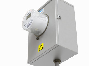 exterior electric meter for house 3D 模型
