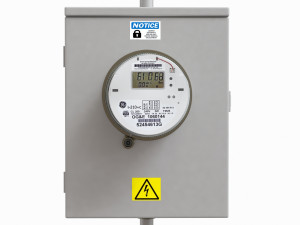 exterior electric meter for house 3D 模型