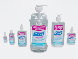 bottles with antiseptic disinfectant 3D Model