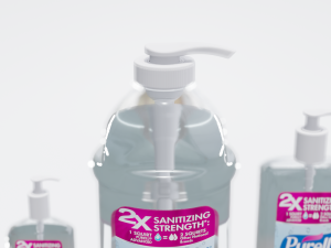 bottles with antiseptic disinfectant 3D मॉडल