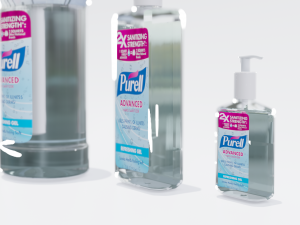 bottles with antiseptic disinfectant 3D मॉडल