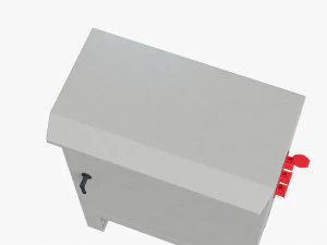 caixa el&eacute;trica ao ar livre Modelo 3D