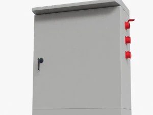 caixa el&eacute;trica ao ar livre Modelo 3D