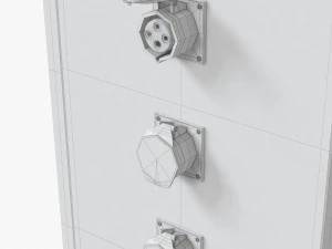 caixa el&eacute;trica ao ar livre Modelo 3D