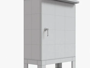 caixa el&eacute;trica ao ar livre Modelo 3D