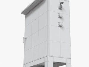 caixa el&eacute;trica ao ar livre Modelo 3D