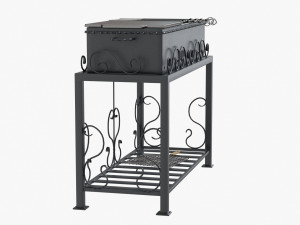 barbecue grill for skewers and grates 3D Модель