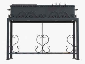 barbecue grill for skewers and grates 3D Модель