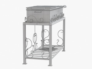 barbecue grill for skewers and grates 3D Модель