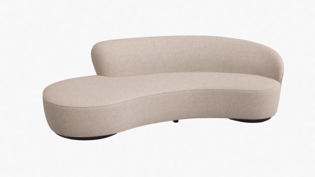 mini sofa curved kagan vladimir beige 3D 模型 .c4d .max .obj .3ds .fbx .stl .blend 