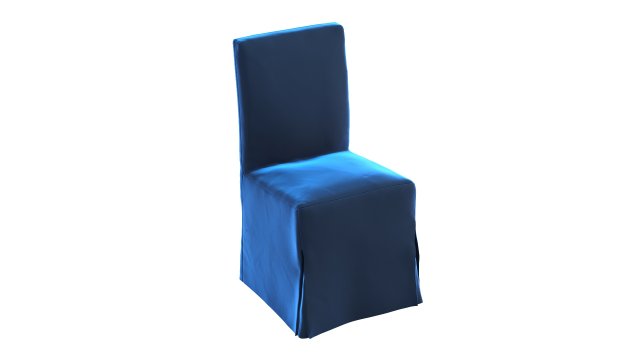 chair blue velvet henriksdal Modelo 3D .c4d .max .obj .3ds .fbx .stl .blend 