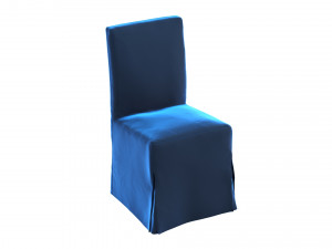 chair blue velvet henriksdal 3D Model