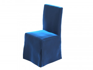 chair blue velvet henriksdal Modelo 3D