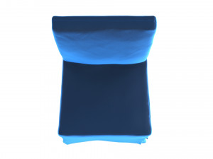 chair blue velvet henriksdal Modelo 3D