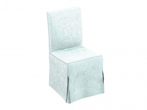 chair blue velvet henriksdal Modelo 3D