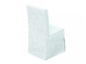 chair blue velvet henriksdal Modelo 3D