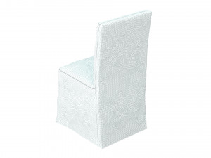 chair blue velvet henriksdal Modelo 3D