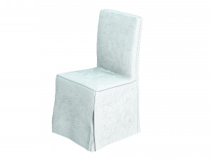 chair blue velvet henriksdal Modelo 3D