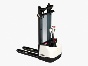 forklift crown 3000 warehouse loader low-poly Model 3D
