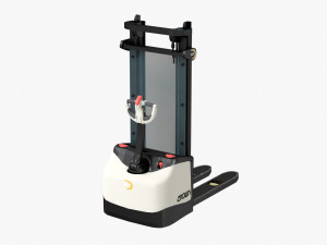 forklift crown 3000 warehouse loader low-poly Model 3D