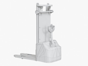 forklift crown 3000 warehouse loader low-poly Model 3D