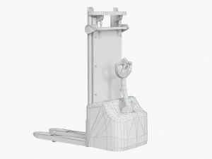 forklift crown 3000 warehouse loader low-poly 3D Model