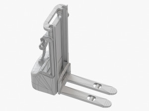 forklift crown 3000 warehouse loader low-poly Model 3D