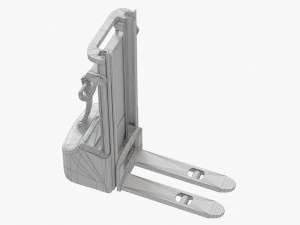 forklift crown 3000 warehouse loader low-poly 3D Model