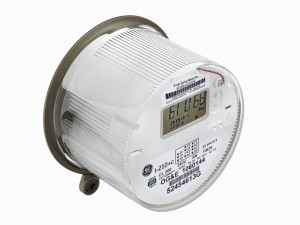 oval exterior electric meter for house Modelo 3D